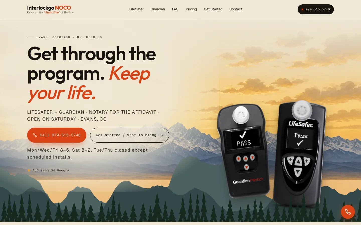 InterlockGo, ignition interlock service, evans, colorado: the live site